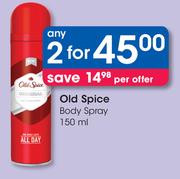 Old Spice Body Spray-2 x 150ml