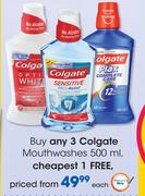Colgate Mouthwashes-500ml Each