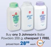 Johnson's Baby Powders-200g Each