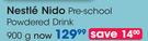 Nestle Nido Pre School Powered Drink-900g Each