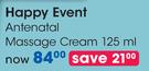 Happy Event Antenatal Massage Cream-125ml Each