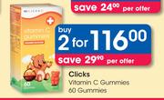 Clicks Vitamin C Gummies 60 Gummies-For 2