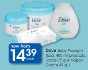 Dove Baby Products (Excl.400ml Products, Soaps 75g & Nappy Cream 45g)-Each