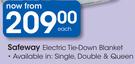 Safeway Electric Tie Down Blanket-Each