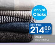 Clicks Luxury Throws-Each