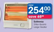 Safeway 2 Bar Quartz Large Heater-Each