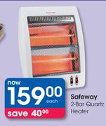 Safeway 2 Bar Quartz Heater-Each