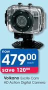 Volkano Excite Cam HD Action Digital Camera-Each