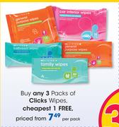 Clicks Wipes-Per Pack