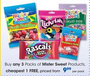 Mister Sweets Products-Per Pack