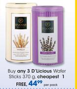 D'Licious Wafer Sticks-370g Per pack