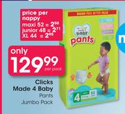 Clicks Made 4 Baby Pants Jumbo Pack-Per Pack