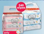 Clicks Made 4 Baby 240 Baby Wipes-Per Pack