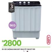 Defy 9Kg T/T Tub Washing Machine DTT169 22-321