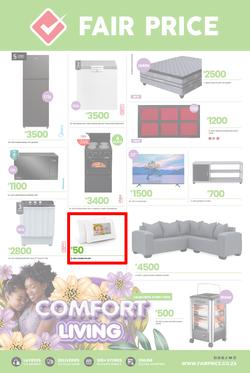 Fair Price : Comfort Living (30 April - 31 May 2025), page 1