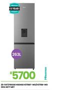 Hisense 263L Nett Met Fridge H370BIT-WD/H370BI-WD 20-547