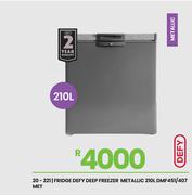 Defy 210L Fridge Deep Freezer Metallic DMF451/407 20-221