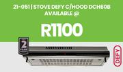 Defy C/Hood Stove DCH60B 21-051