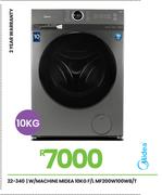 Midea 10Kg F/L Washing Machine MF200W100WB/T 22-340