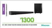 Hisense BT Sub Home Theatre Sound Bar HS1800