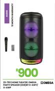 Omega (2x8) BT Home Theatre Party Speaker X-AWY/X-AWP 23-793