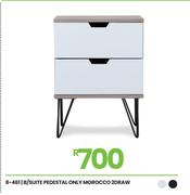 Morocco 2 Draw B/Suite (Pedestal Only) 8-461