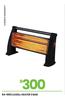 Luxell 3 Bar Heater 54-009