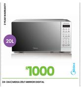 Midea 20Ltr Digital Mirror Microwave 24-244