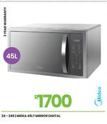 Midea 45Ltr Digital Mirror Microwave 24-245