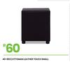 Leather Touch Small Ottoman 40-852