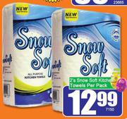 Snow Soft Kitchen Towels 2's Pack-Per Pack