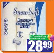 Snow Soft 2 Ply Toilet Rolls (Mini)-9's pack