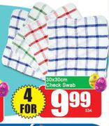 Check Swab 30 x 30cm-For 4