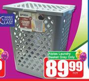 Alplas Laundry Basket Grey