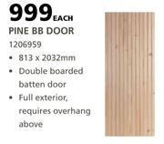 Pine BB Door-813 x 2032mm Each