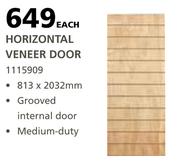 Horizontal Veneer Fire Door-Each