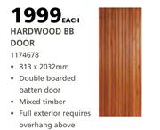 Hardwood BB Door-813 x 2032mm Each