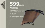 Swartland Awning 1.2m-Each