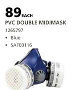 PVC Double Midimask  Blue SAF00116-Each