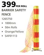 Barrier Safety Fence SAF01113-Per Roll