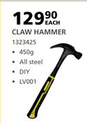 Livingstone Claw Hammer (DIY) 450g-Each