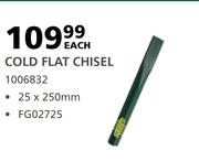 Lasher Cold Flat Chisel-25 x 250mm Each