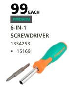 Prowin 6 In 1 Screwdriver-Each
