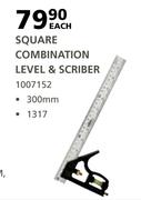 Livingstone Square Combination Level & Scriber 300mm-Each