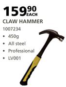 Livingstone Claw Hammer (Professional) 450g-Each