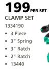Prowin 3 Piece Clamp Set-Per Set