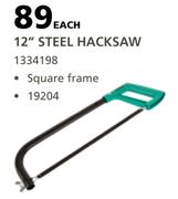 Prowin 12" Steel Hacksaw-Each