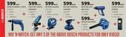 Bosch Impact Drill/Angle Grinder/Jigsaw/Orbital Sander/HotAir Gun/Blower/LaserRange Finder-For Any 3