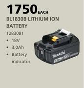 Makita BL1830B Lithium Ion Battery