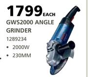 Bosch GWS2000 Angle Grinder-Each